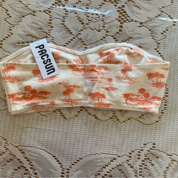 Pacsun Kirra • Tropical Print Bandeau Top - Picture 8 of 8